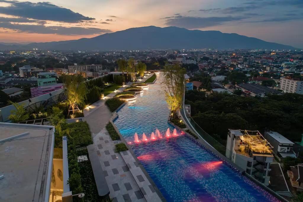 Astra Sky River High Floor,3 Bedrooms 97㎡ 山景房带浴缸 Chiang Mai Dış mekan fotoğraf