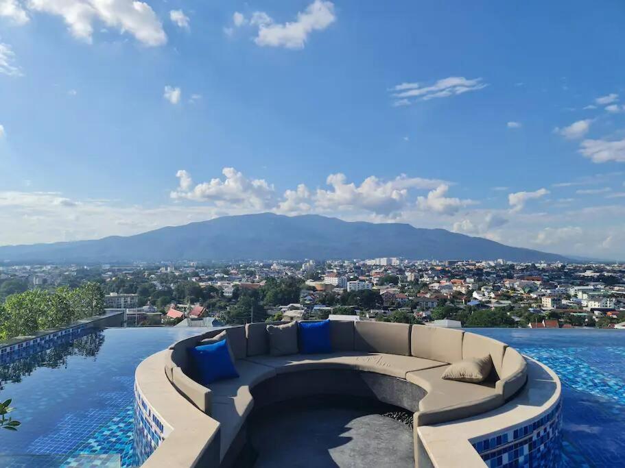 Astra Sky River High Floor,3 Bedrooms 97㎡ 山景房带浴缸 Chiang Mai Dış mekan fotoğraf
