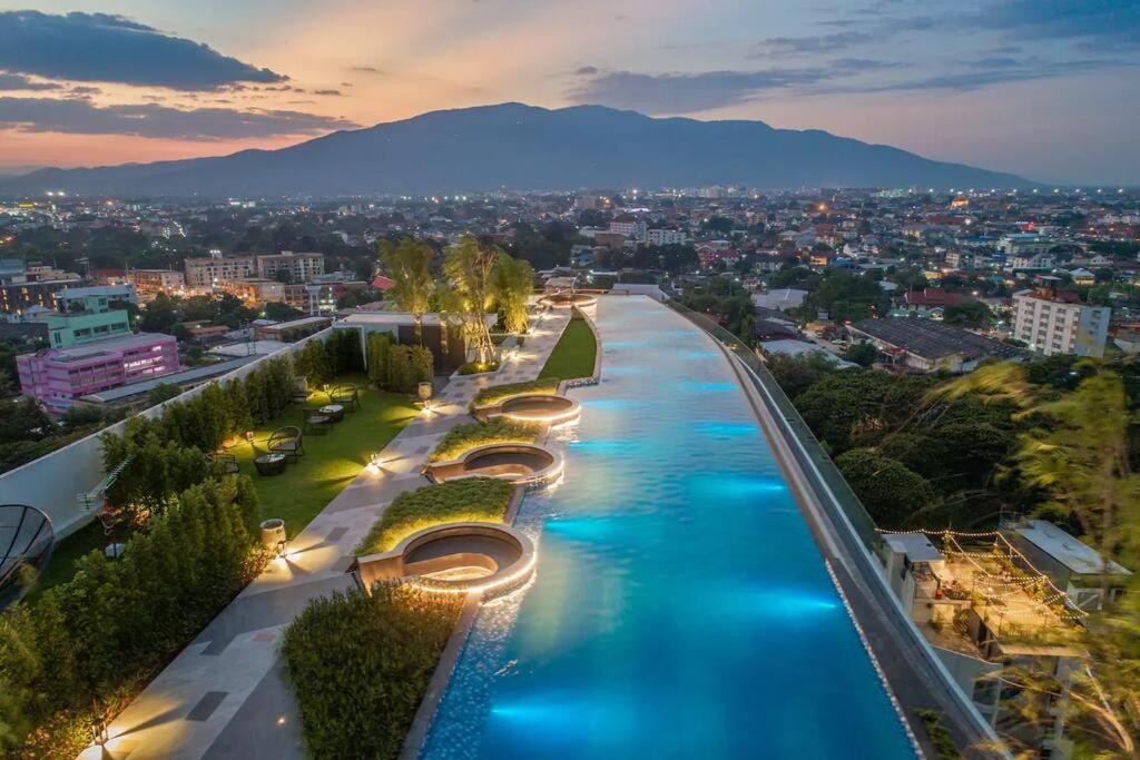 Astra Sky River High Floor,3 Bedrooms 97㎡ 山景房带浴缸 Chiang Mai Dış mekan fotoğraf